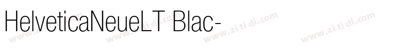 HelveticaNeueLT Blac字体转换